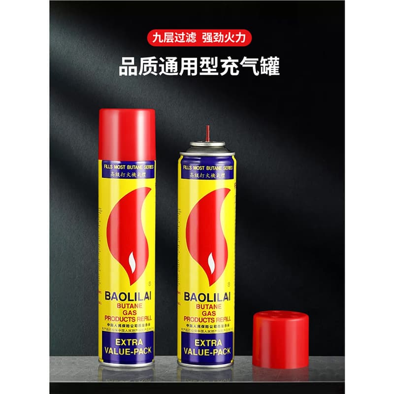 [Dropshipping] Windproof lighter special gas universal inflatable bottle gas liquid gas tank gas oil refill