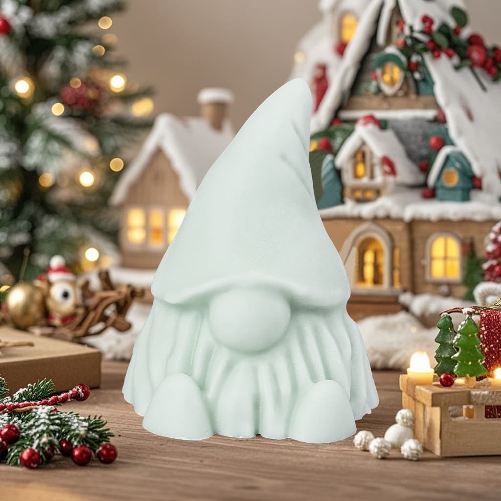 Santa Claus Aromatherapy Candle Silicone Mold DIY Christmas Elf Gnome Epoxy Resin Plaster Ornament Mold