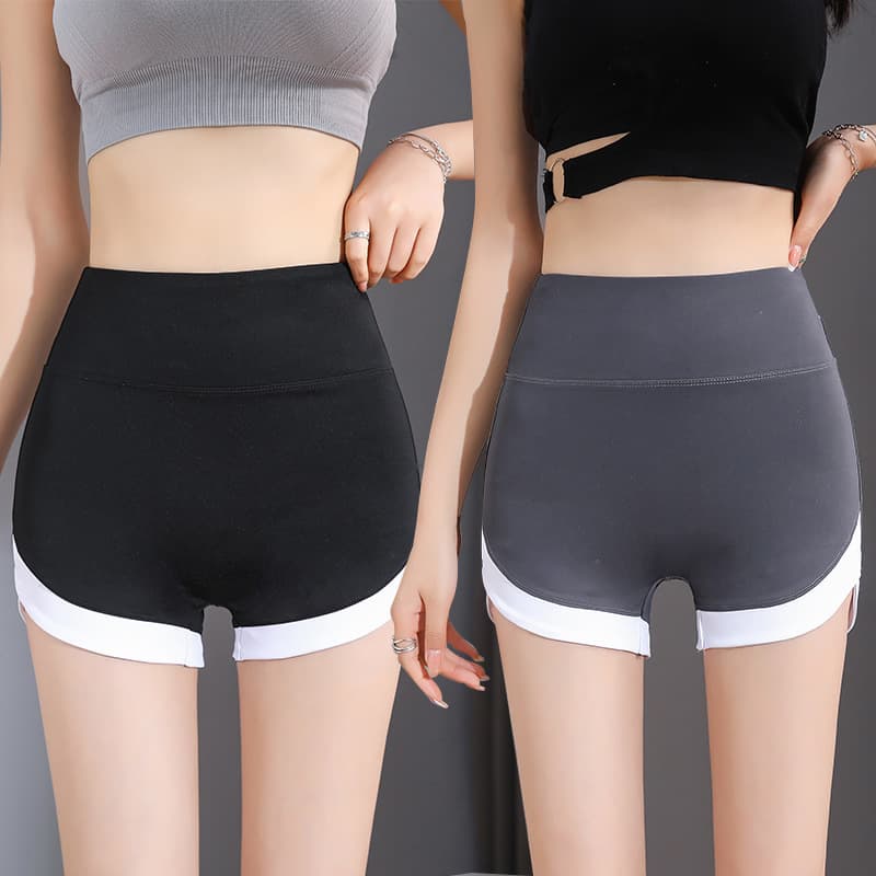 Women's Summer Shark Shorts, Thin Safety Shorts, Anti-Exposure, No Roll-Up, Outer Wear, Fitness Yoga, 3/4 Length Tights Shorts