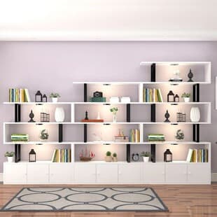 Metal Bookshelf Floor Standing Living Room Partition Storage Display Shelf Modern Simple Multi-layer Filing Cabinet