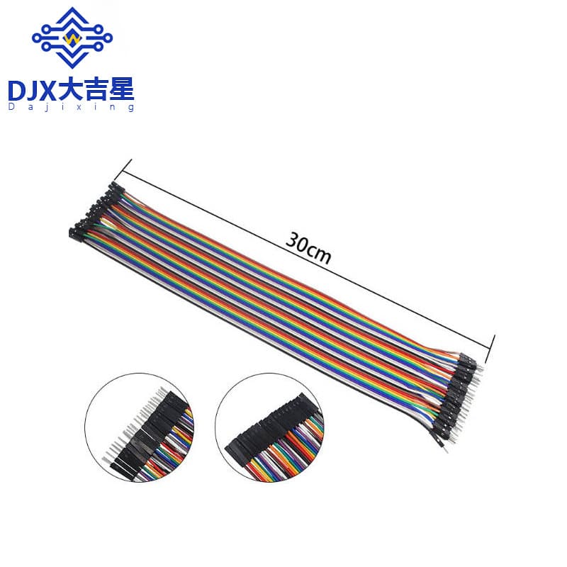 DuPont Wire Male to Female Bread Line One Row 10CM 20CM 15CM 30CM 40 Pieces in a Row Electronic Components Integrated Circuit