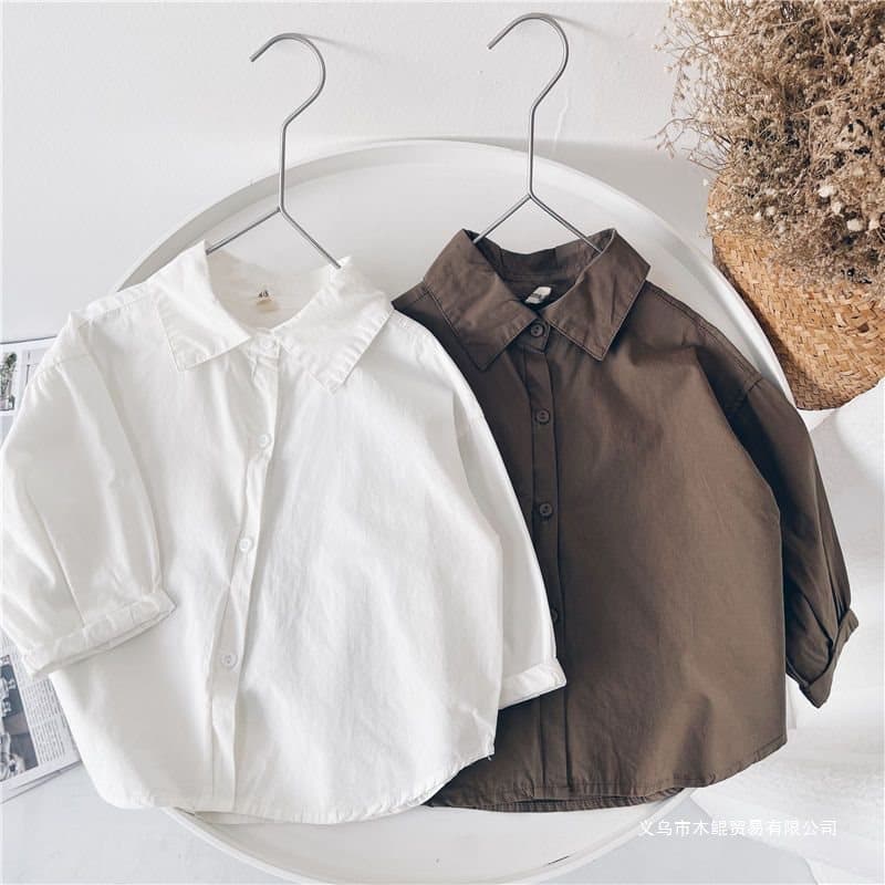European/American Solid Color Stylish Toddler Shirt Knit European/American 2025 Top Children's New Style Korean Outerwear Boys Mid-Spring