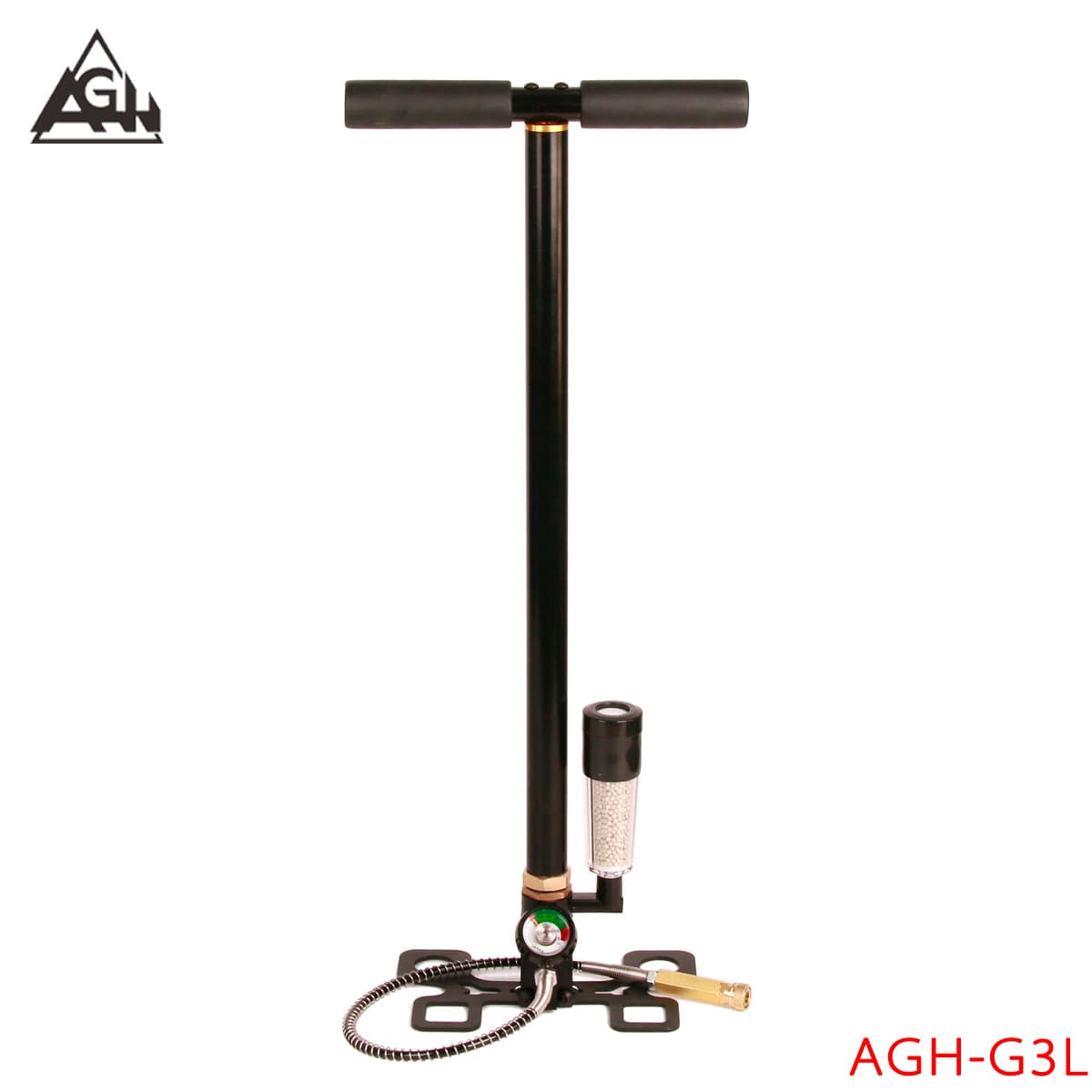 Cross-border High Pressure Hand Pump Three-stage Manual Air Pump 30mpa Stainless Steel Foldable Pump with Downward Intake Filter