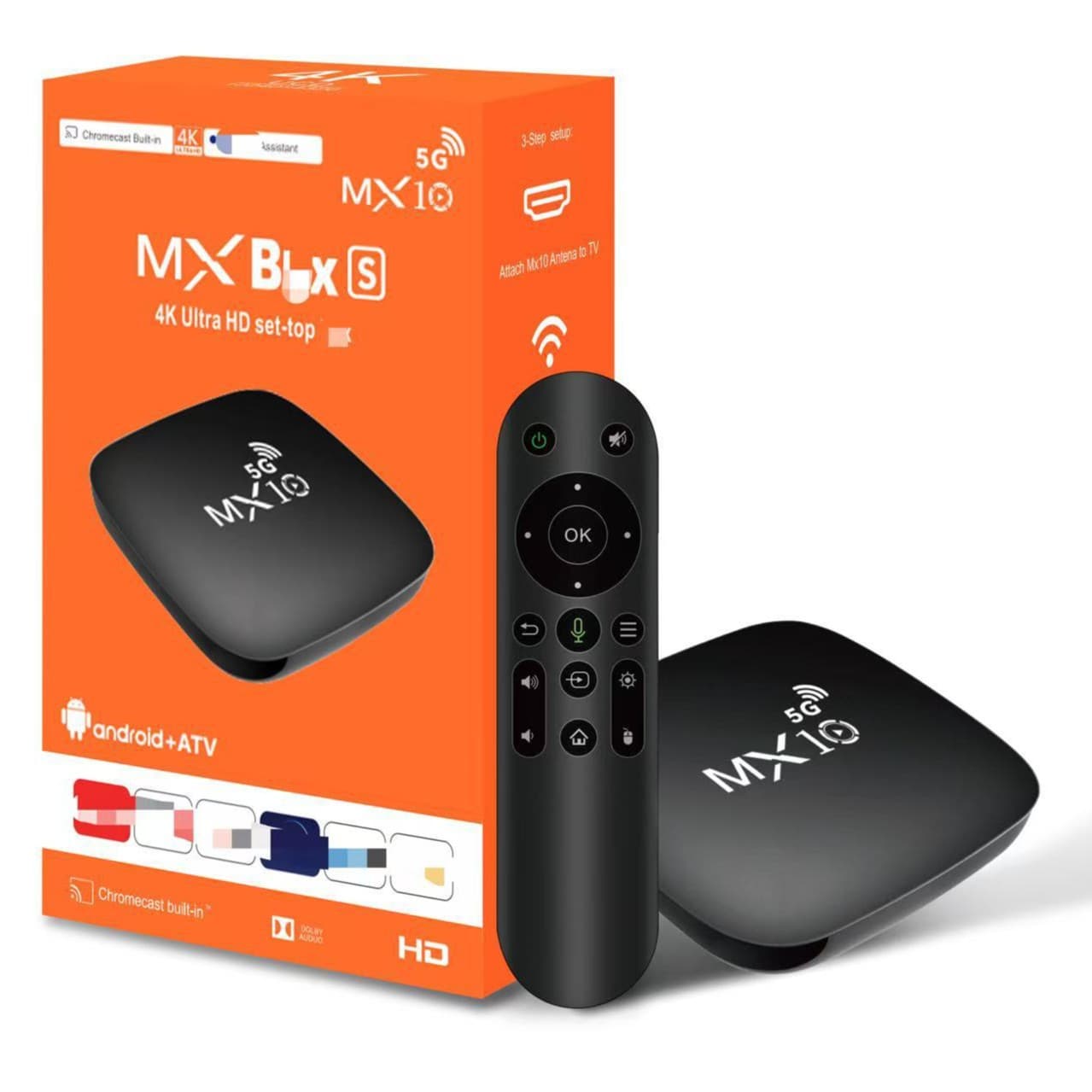Cross-Border Mini Network Set-Top Box, New Model MX10 5G Video Box with S905L System Android 13