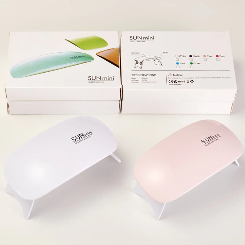 Mini Portable Nail Lamp Manicure UV Light Therapy Machine Handheld Nail Oil Gel Curing Lamp Sunmini Compact Beauty Device
