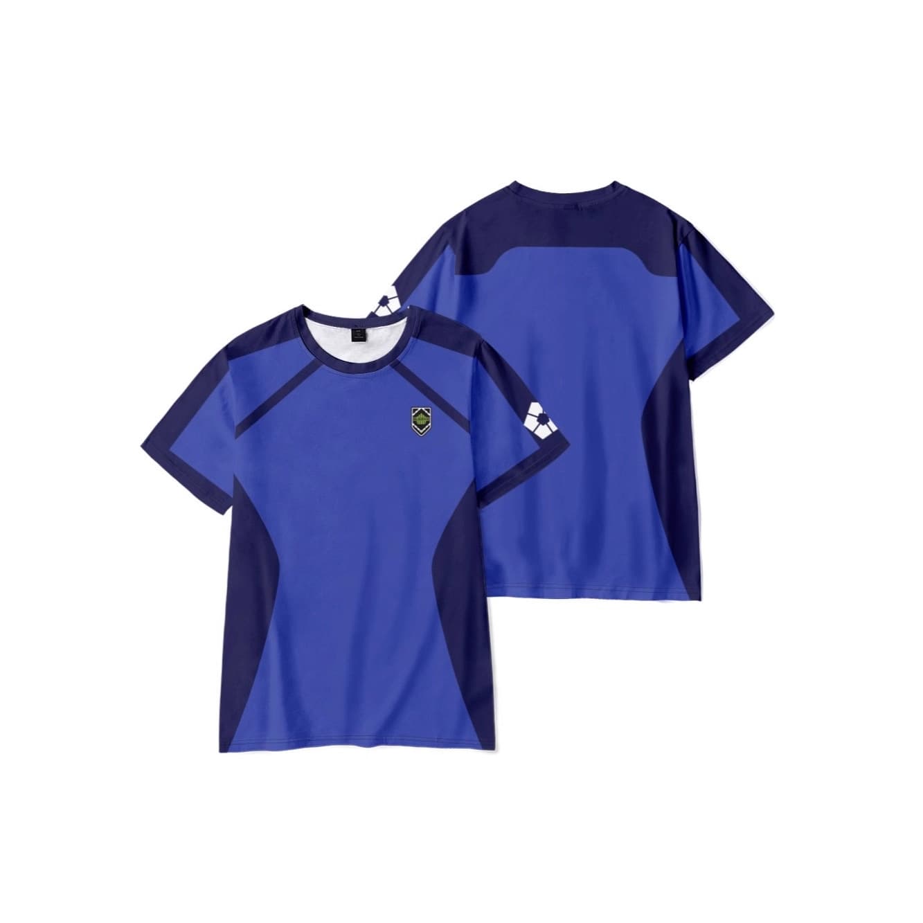 2025 summer new product BLUE LOCK blue prison character suit digital 3D digital printing sports short-sleeved T-shirt