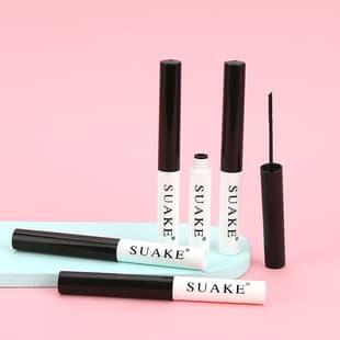 SUAKE Black and White Curling Mascara Smudge-Proof Volumizing Lengthening Fine Brush Head