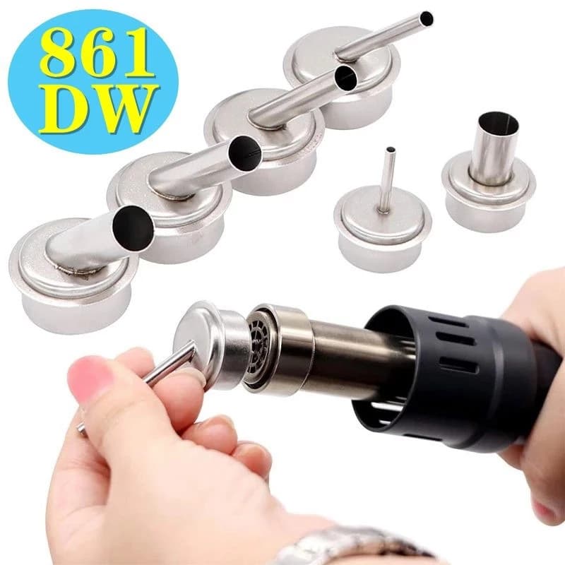 861DW Hot Air Gun Desoldering Station Accessory Nozzle, Slant Tip for Microscope, Phone Repair Hot Air Gun Nozzle
