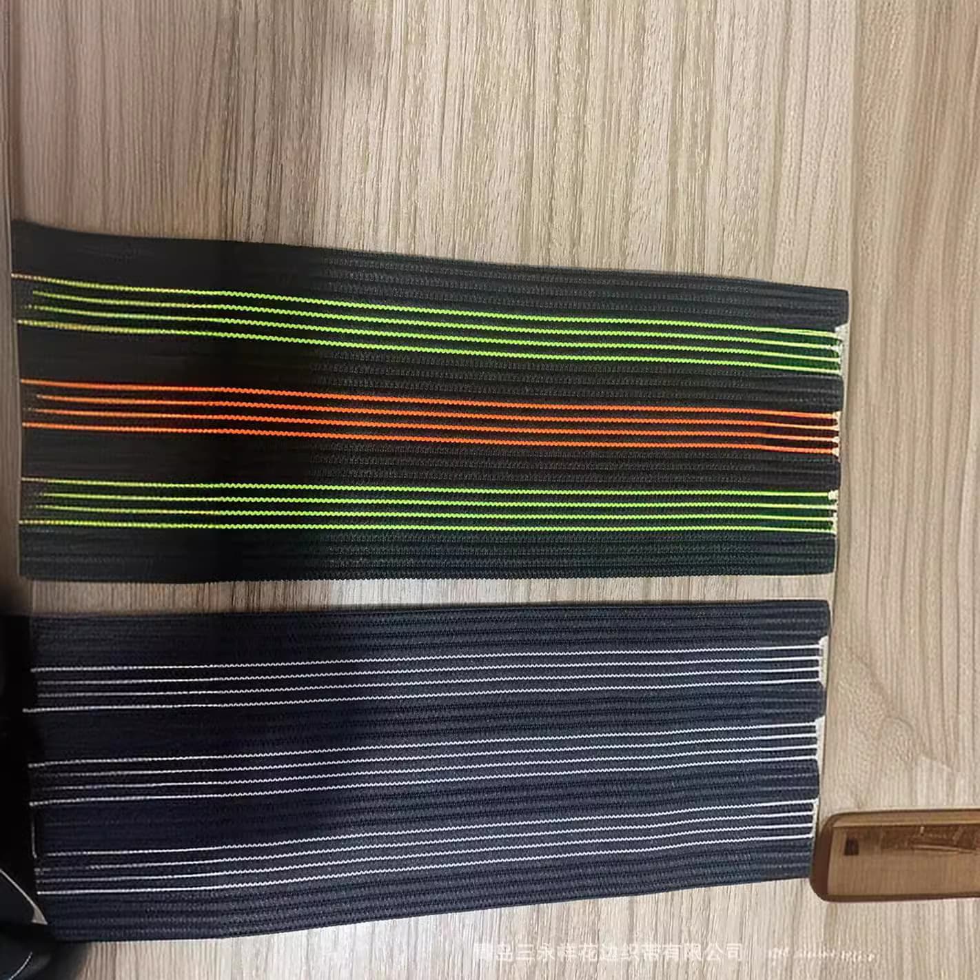 Colorful striped elastic band, high-elasticity interwoven elastic band, colorful jacquard ribbed elastic band, waistband elastic cord