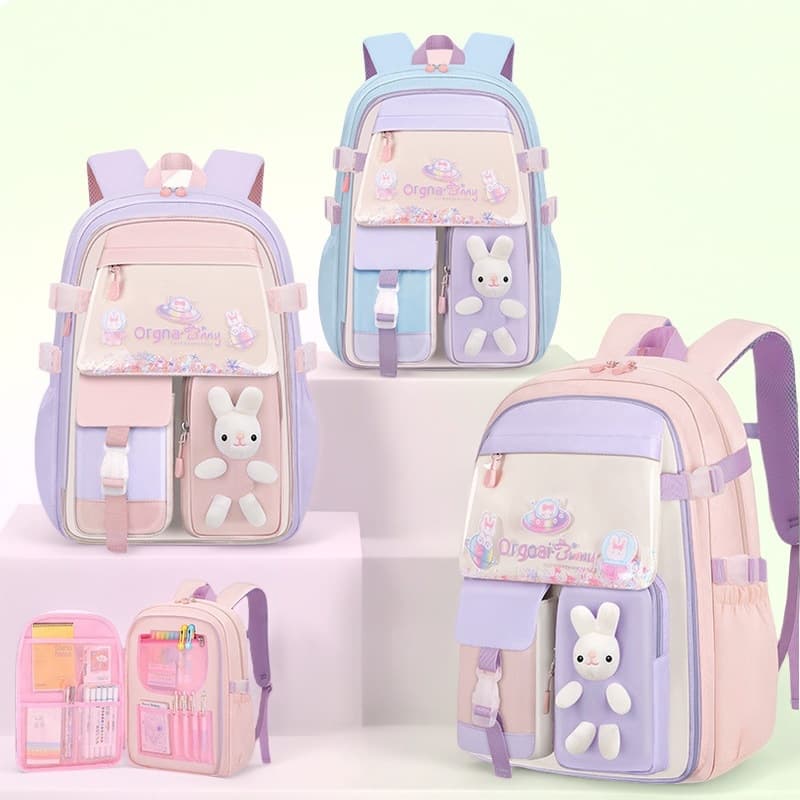 2025 cross-border spine protection children's school backpack lightweight burden-reducing backpack new primary school bag wholesale