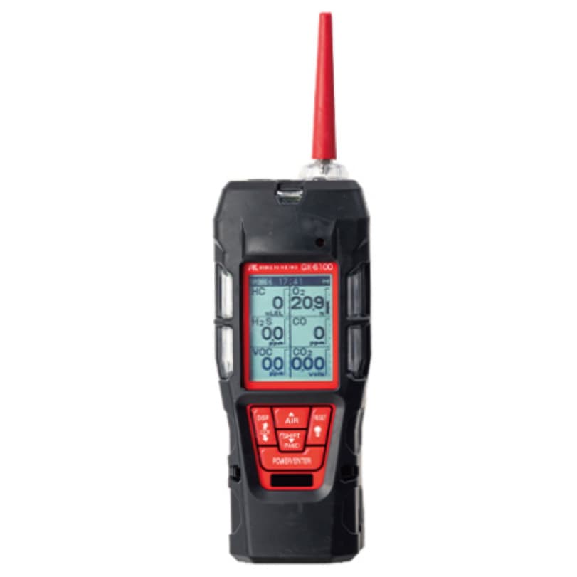 Japan Riken GX-6100 Replacement for GX-6000 Multi-Gas Detector Capable of Measuring Up to 6 Gases