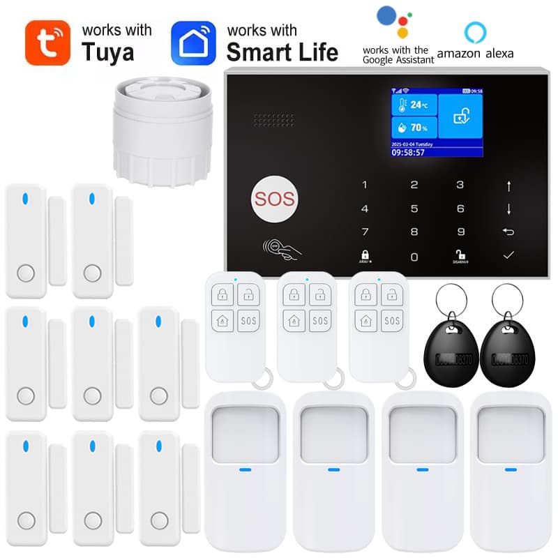 Graffiti Smart WiFi+GSM Home Anti-Theft Alarm System with Mobile Phone Remote Control - Hot Selling for Export