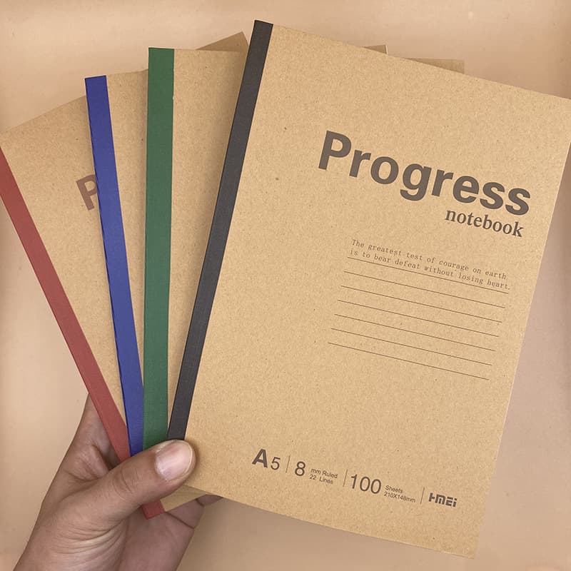 A5 kraft paper soft copy notepad thickened notebook wholesale office student supplies soft surface copy progress