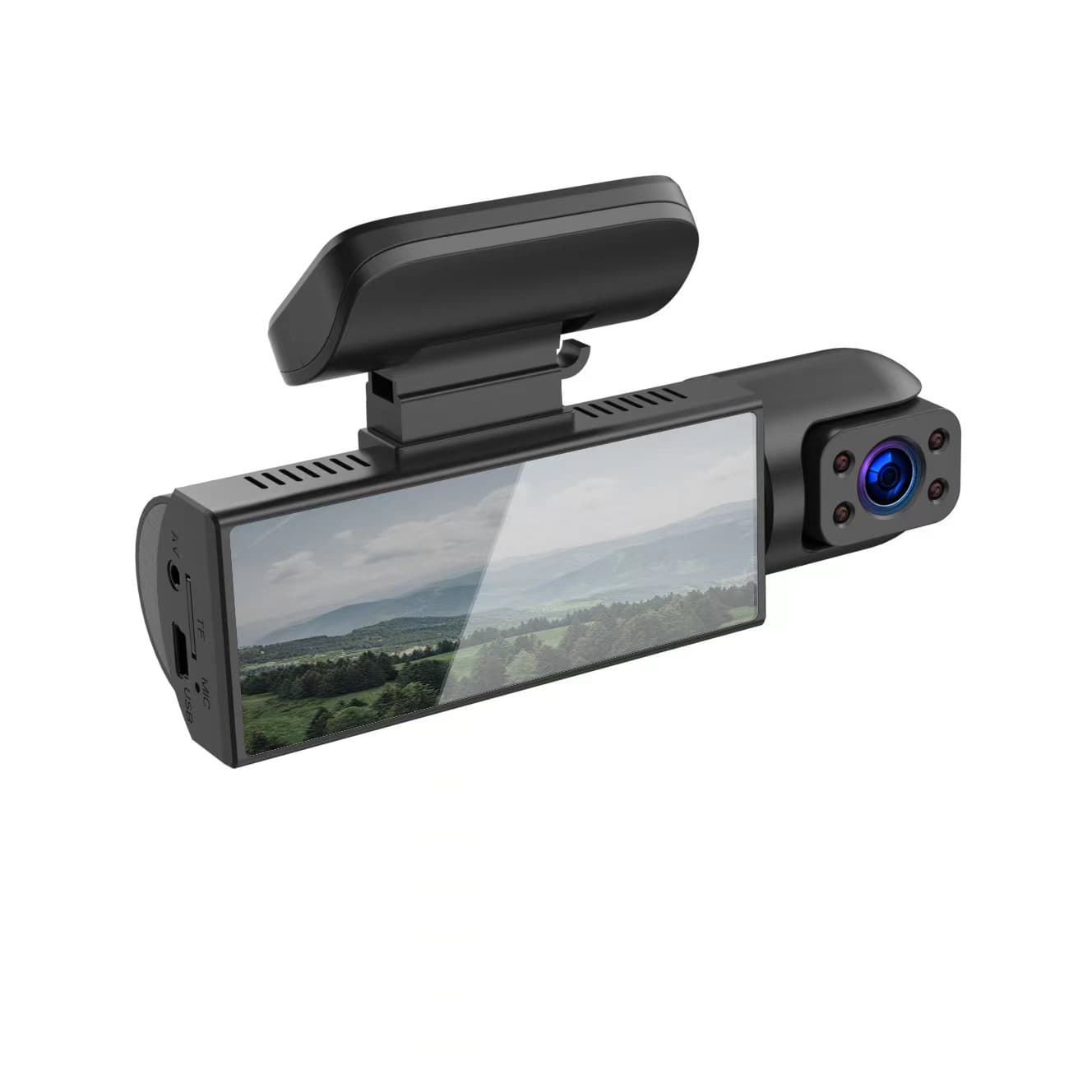 WiFi Triple Lens Dash Cam HD Night Vision 1080P Car Recorder M8 Front and Rear Interior Simultaneous Recording