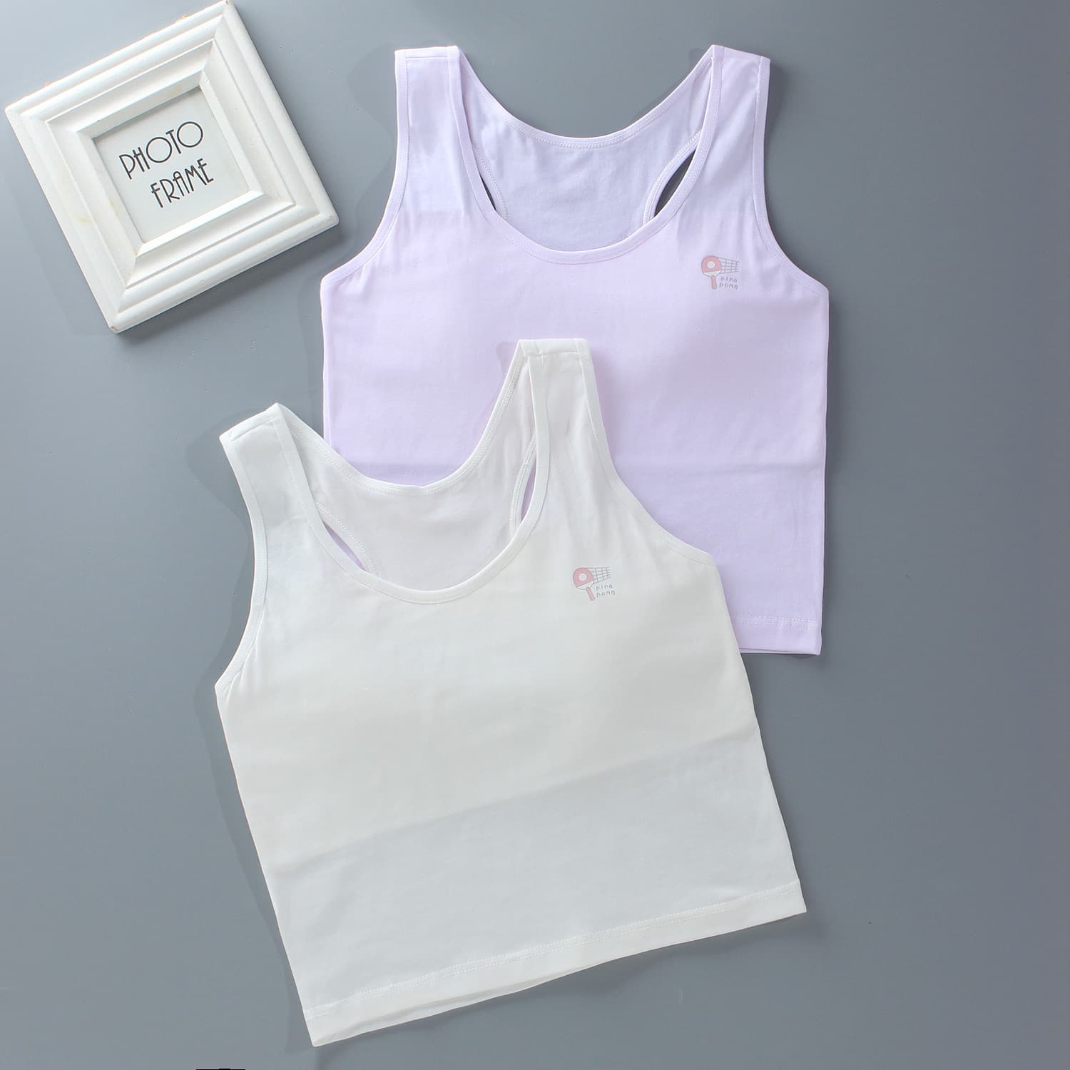 Girls' Camisole Underwear Base Layer Teen Bras Tube Top Long Style Big Kids Students Middle School Summer Breathable 12