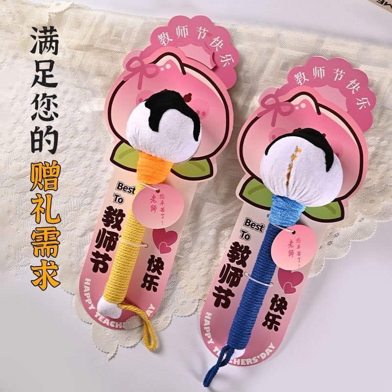 Mugwort Health Hammer, Practical and Cute Tulip Bouquet Massage Hammer for Teacher's Day Gift with Unique Back Card