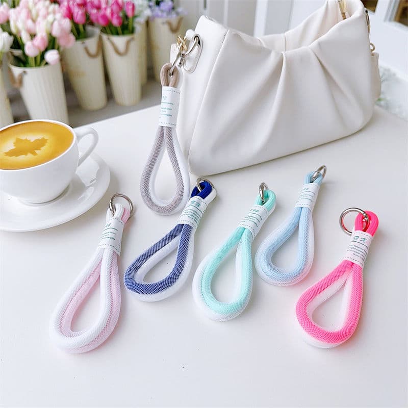 Trendy Fashion Phone Lanyard Short Strap Wrist Chain Hand-Held Hanging Rope for Phone Case, Headphone Case, USB Drive