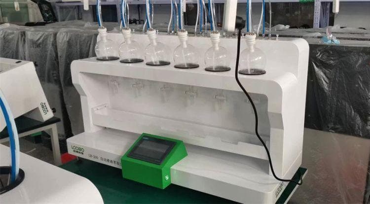 Lubo LB-200 Automatic Liquid-Liquid Extractor, Steps for Anion Detection in Drinking Water