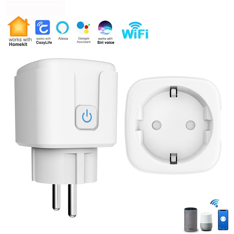 WiFi Smart Socket Siri Tmall Xiaoai Remote Energy Metering 16A Scan to Direct Connect HomeKit EU Plug