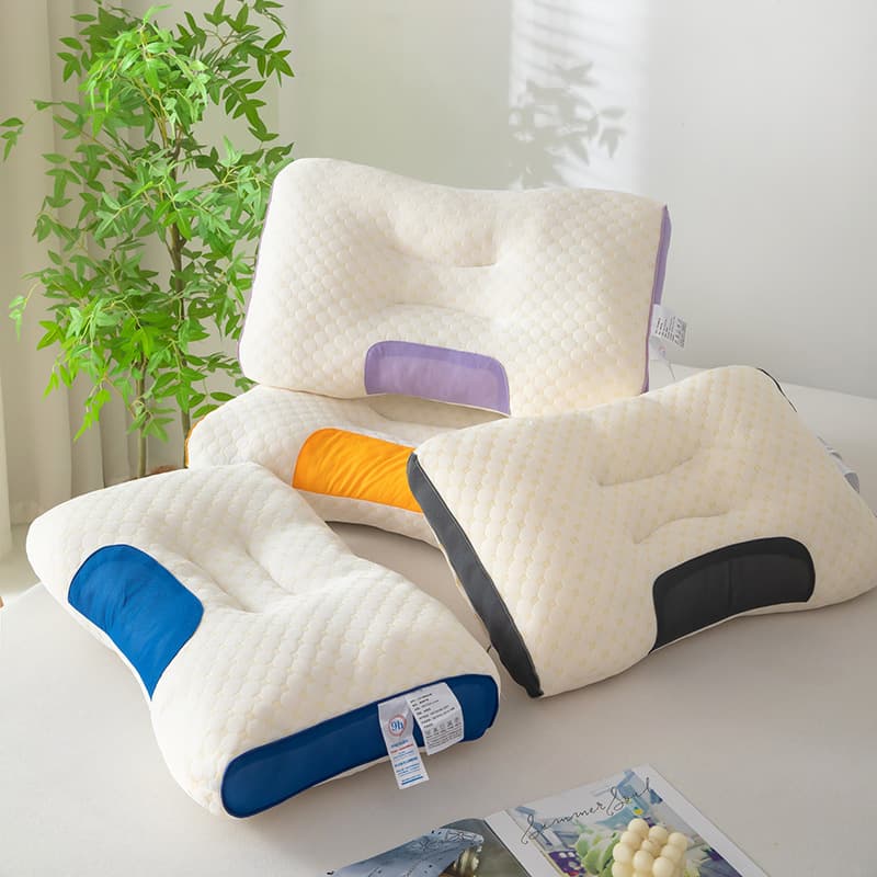 New Knitted Cotton SPA Pillow Massage Pillow Zoned Positioning Anti-Traction Pillow Core