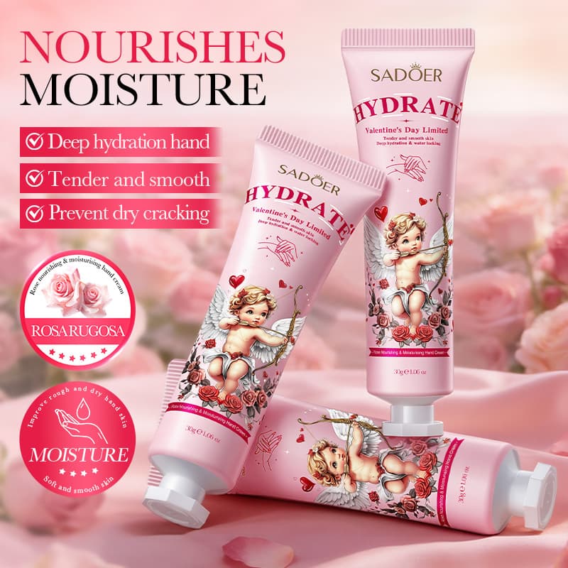 Full English rose hand cream SADOER rose nourishing and moisturizing cupid series hand cream autumn and winter cross-border product