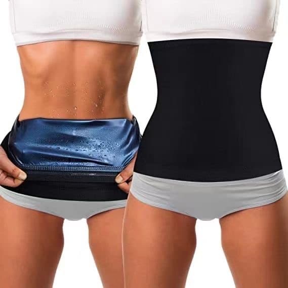 Sweat Belt Waist Trimmer Sauna Sweat Waist Support Belt for Fitness Running Body Shaper