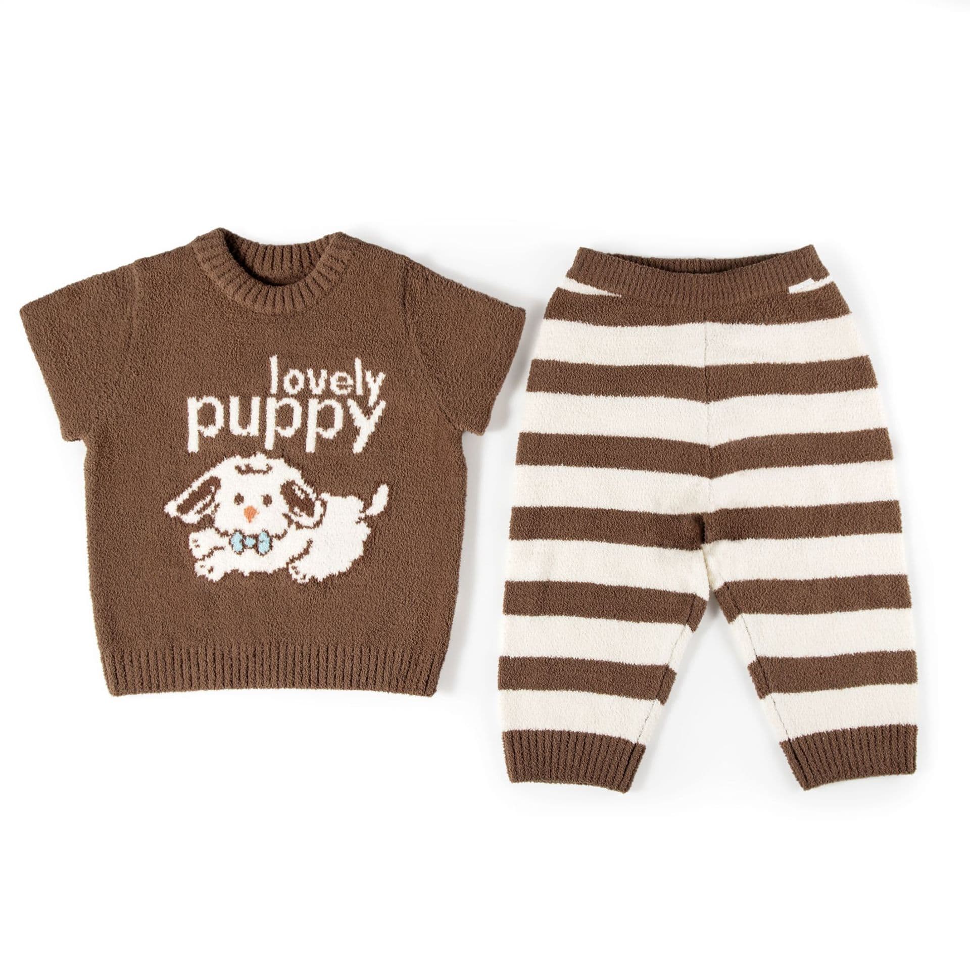 Custom Factory Children's Knit Sweater, Pants, and Hat 3-Piece Set Thick Warm Cartoon Knit Sweater Set 6
