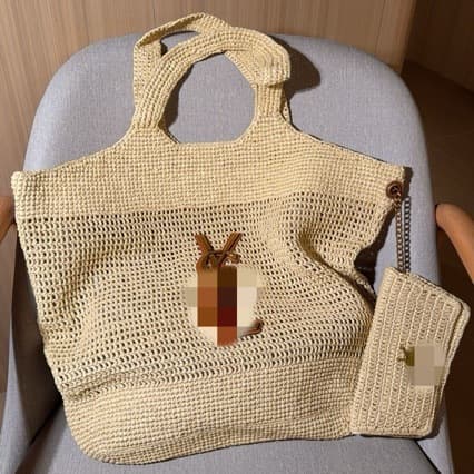 2026 New Straw Woven Tote Bag for Women, Large Capacity Woven Handbag Shoulder Bag, Vacation Beach Bag, Fashionable and Versatile