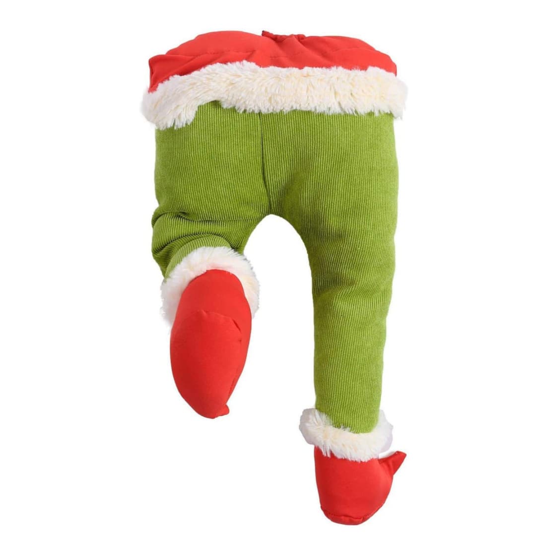 Christmas Decorations Green Elf Legs For Christmas Tree Decoration - Santa Claus Legs For Holiday Decor