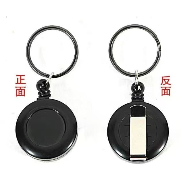 Pull-Tab Pull-String Outdoor Solid Color Clip Retractable Clip Rope Puller ID Clip Retractable Wear-Resistant Anti-Loss Hot-Selling