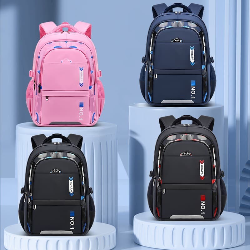 Cross-border School Bag Backpack 2026 for Boys and Girls, Elementary and Middle School Students Ages 7-10-12, Double Shoulder Backpack