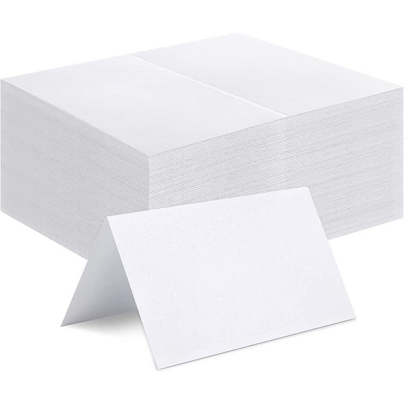 Amazon cross-border wholesale white blank greeting cards, seat cards, wedding brochures, birthday thanksgiving cards, DIY cards