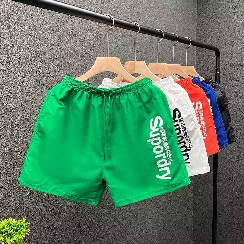 Dopamine Shorts for Men Summer Ice Silk Thin Quick-Dry Loose Basketball Pants 3/4 Length Casual Sports Beach