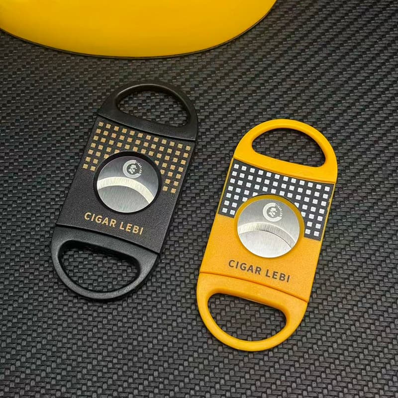 CIGARLEBI Cigar Cutter Stainless Steel Cigar Scissors Portable V-Cut Cigar Accessories
