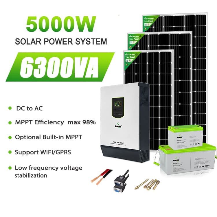 IWIN Factory Cross-border 5000W Solar Inverter Off-grid Solar Power Inverter Controller All-in-one Power Supply