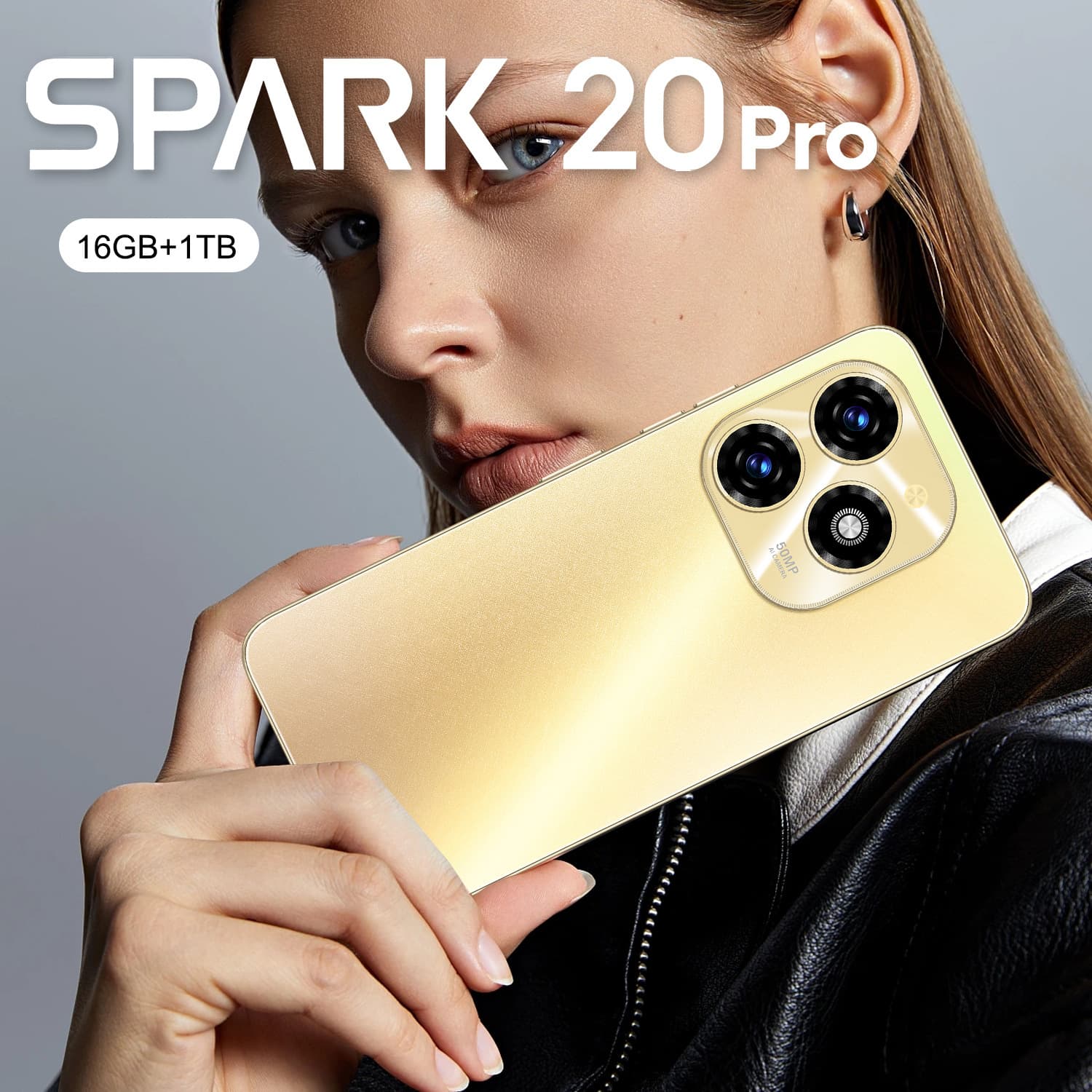 All-in-one machine with large memory Android smart large screen mobile phone with large battery New cross-border mobile phone Spark20 Pro