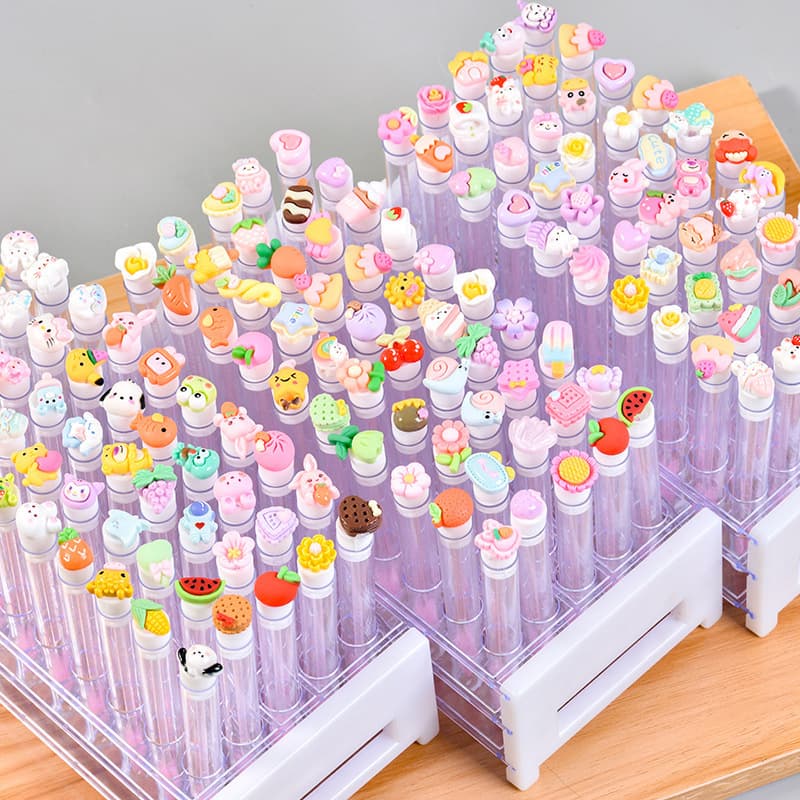 Eyelash Extension Individual Cartoon Lash Brush Doll Tube Lash Brush Crystal Rod Beauty Lash Lash Brush with Tube