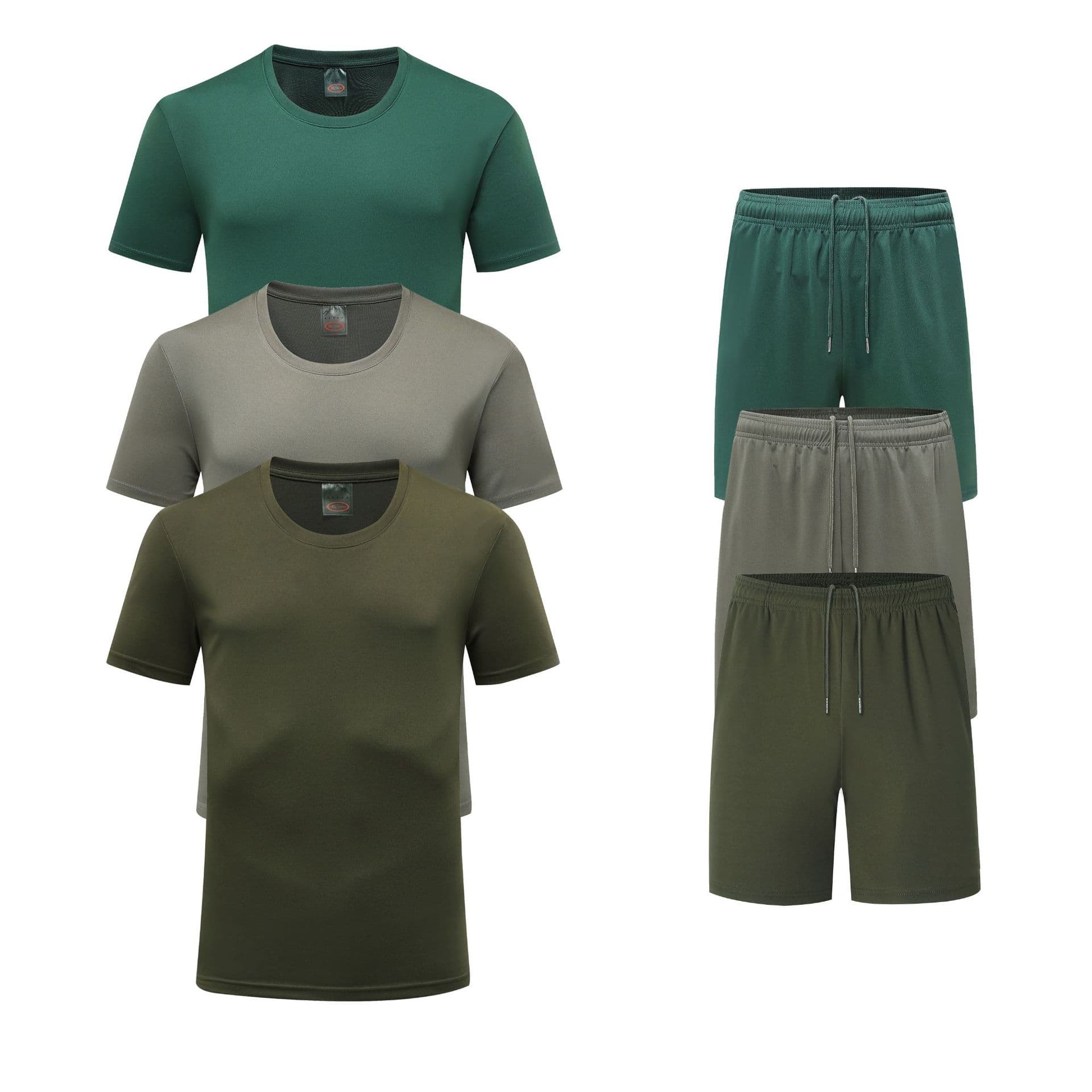 Chinese Embroidery Quick-drying Short-sleeved suit Men's T-shirt Sports Basketball Training Clothes Running Sports Fitness Sweat Absorbing Football