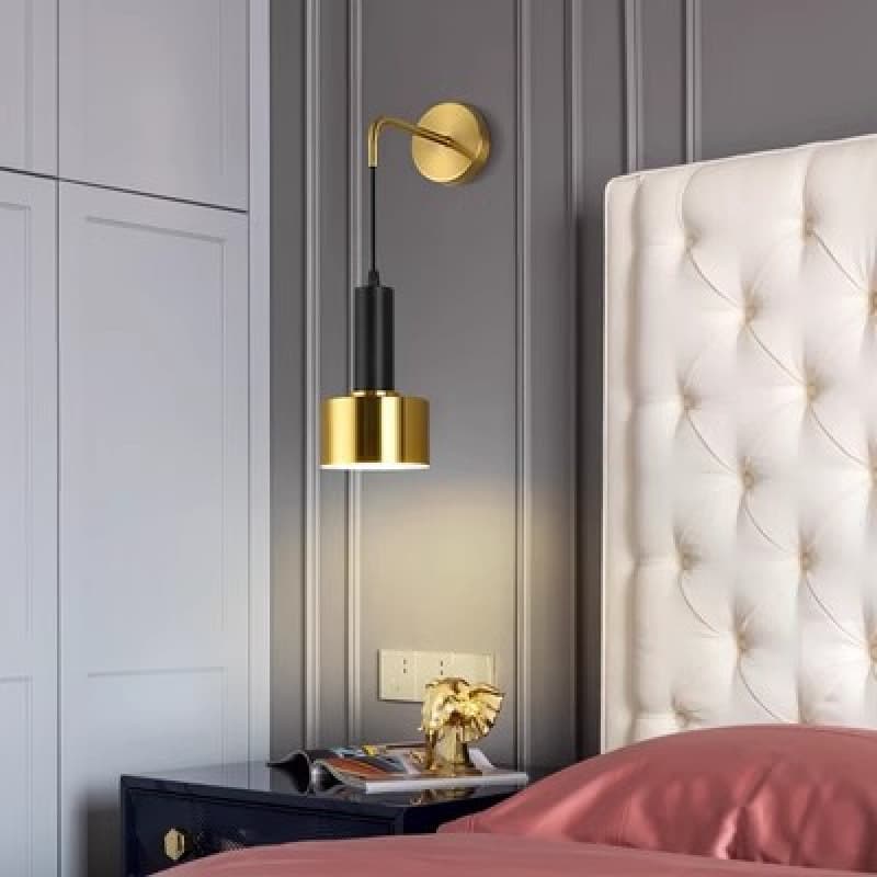 Minimalist Modern Wall Lamp for Bedroom Headboard, Creative Hallway Room Accent Wall Light for Corridor and Balcony