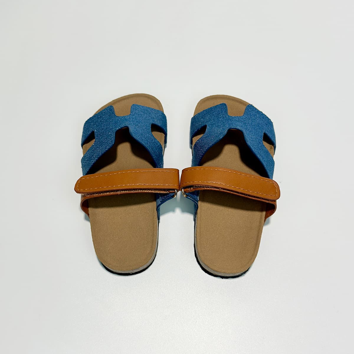 Cross-Border Popular Summer Children's Sandals Girls Birkenstock Sandals Frosted Casual Open-Toe Versatile Velcro Children's Sandals