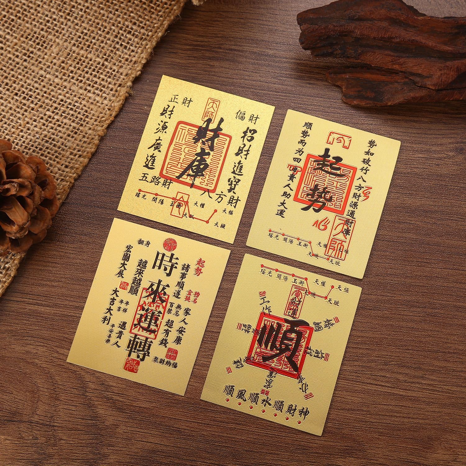 Snake Year New Arrival Warehouse Opening Five Paths God of Wealth Money Rolling In Attract Wealth Gather Fortune Sticker Style Phone Case Interior Wholesale