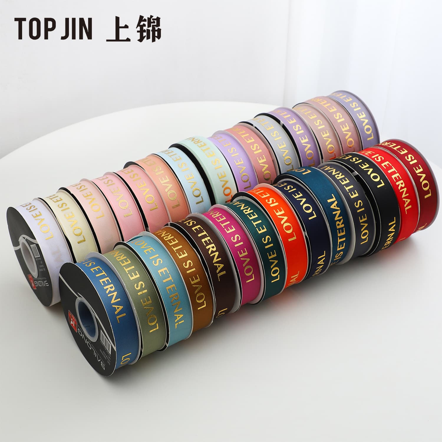 [Customized Ribbon] Printed logo ribbon pattern threaded webbing flower gift package flower ribbon gift tie