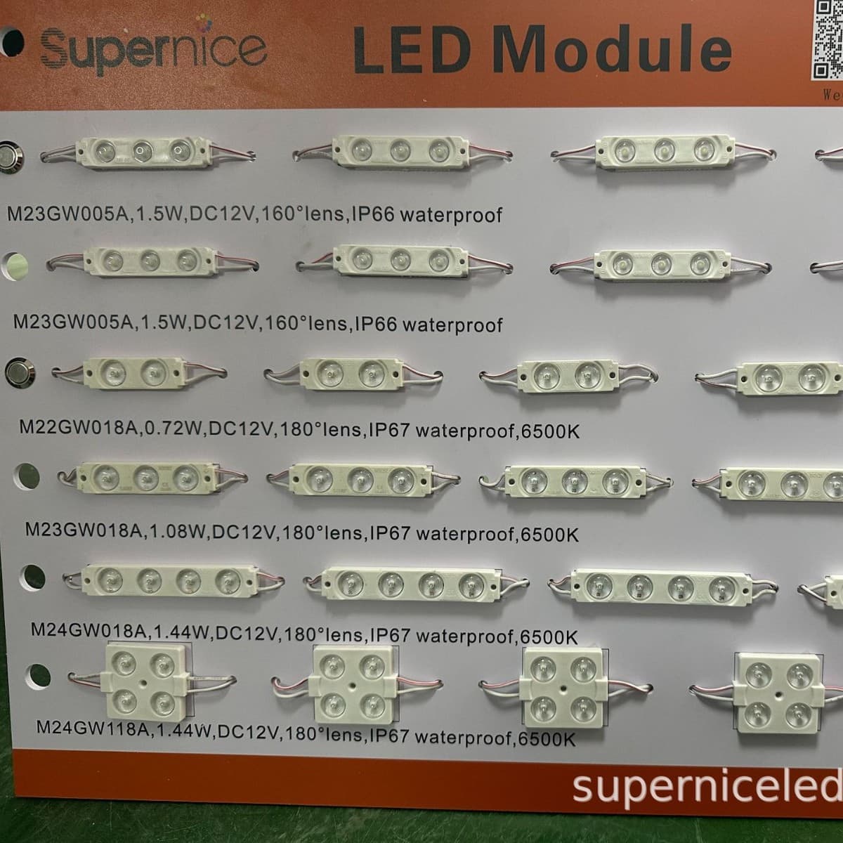 4-lamp 2835 LED injection-molded module with 180-degree light emission angle