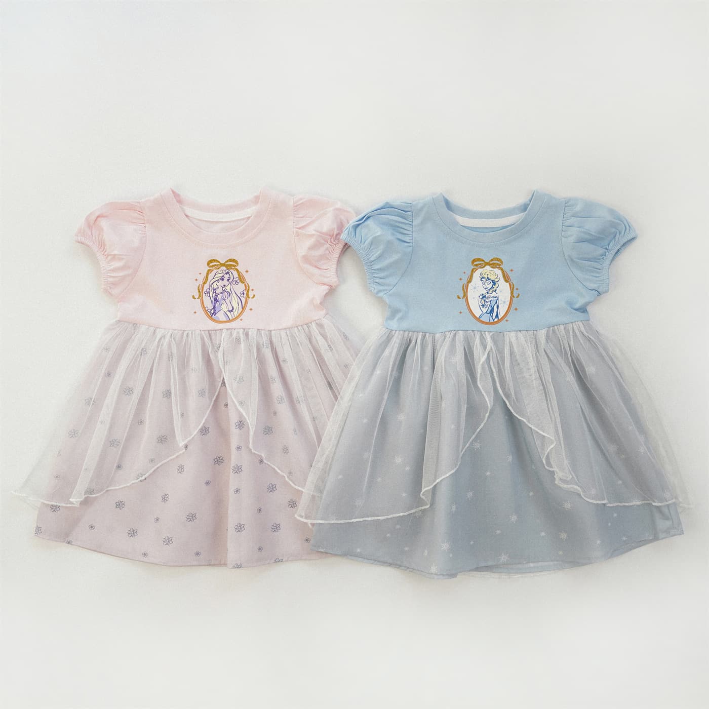 Elsa Princess Dress for Girls Summer Little Girl Tulle Dress Snow White Birthday Premium