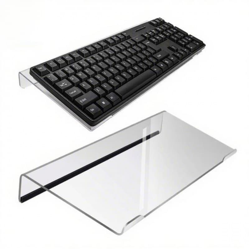 Transparent Acrylic Keyboard Wrist Rest Elevation Display Stand Anti-slip Bracket Keyboard Riser Support Tilted Tray