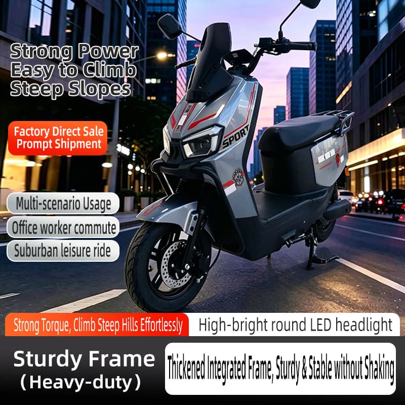 Black Knight Scooter Long Range Wholesale Electric Scooter for Delivery Riders
