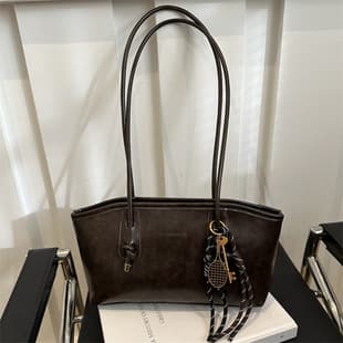 Vintage Style Large Capacity Bag for Women 2024 New Autumn Winter Commuter Shoulder Bag Handbag Tote