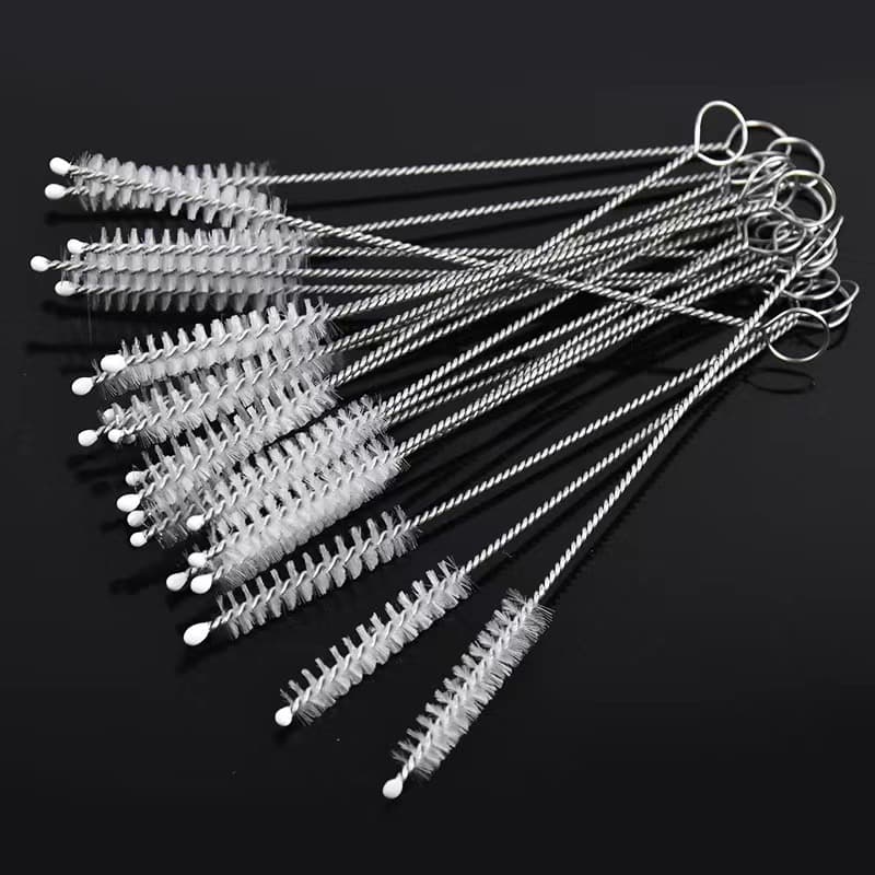 Stainless Steel Straw Brush 17.5cm Milk Bottle Cleaning Brush Water Cup Straw Cleaner Home Goods Kitchen Tools Durable