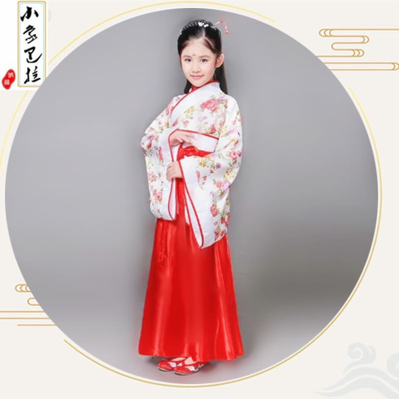 Children's Hanfu, girls' recitation and chorus performance costumes, student graduation performance festival costumes, prince official costumes, court costumes