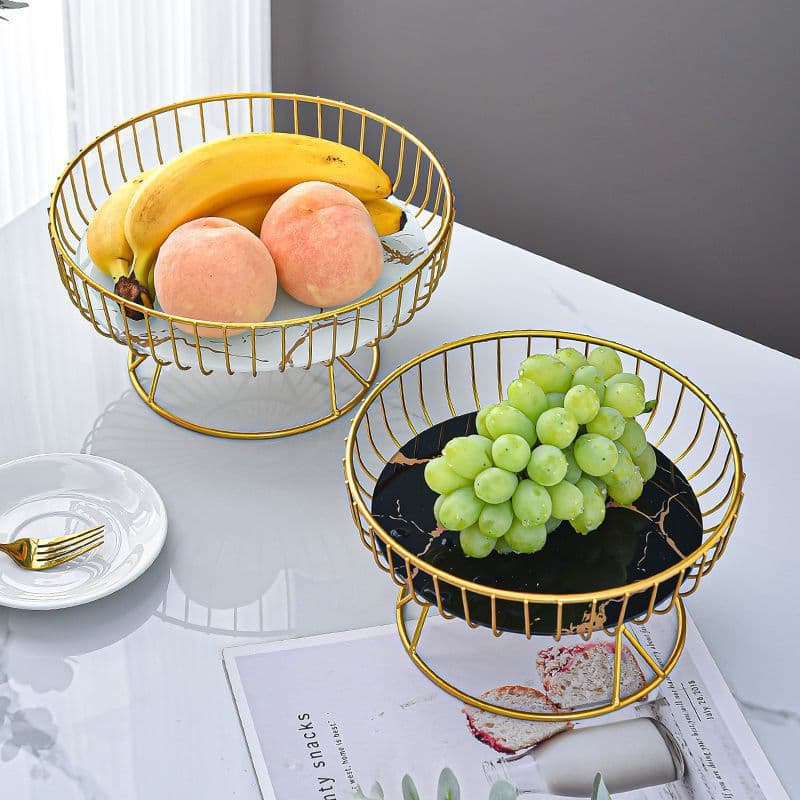 Creative Glass Fruit Bowl Living Room Coffee Table Candy Snack Tray New Style Decorative Centerpiece